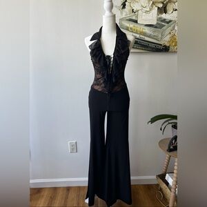 Elegant Black Lace Jumpsuit